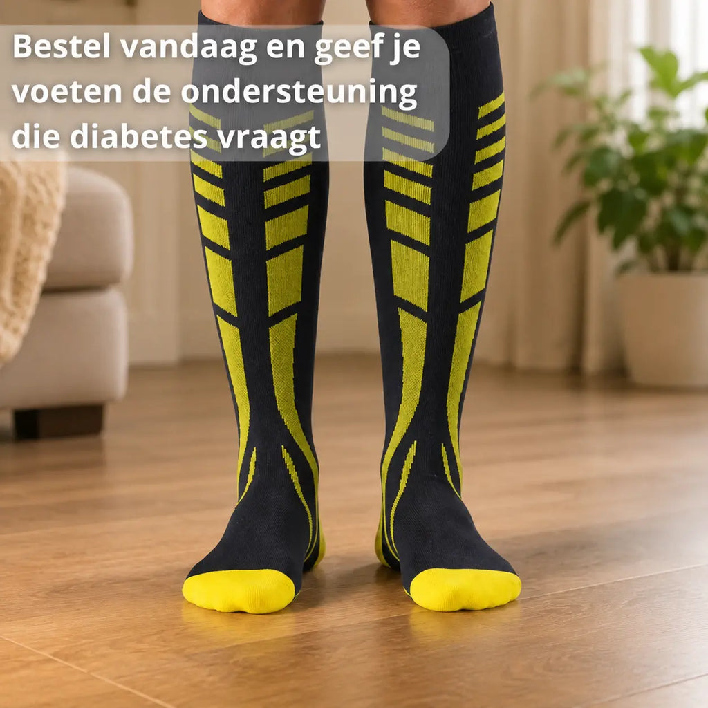 Compressiekousen diabetes, aanbevolen door podologen