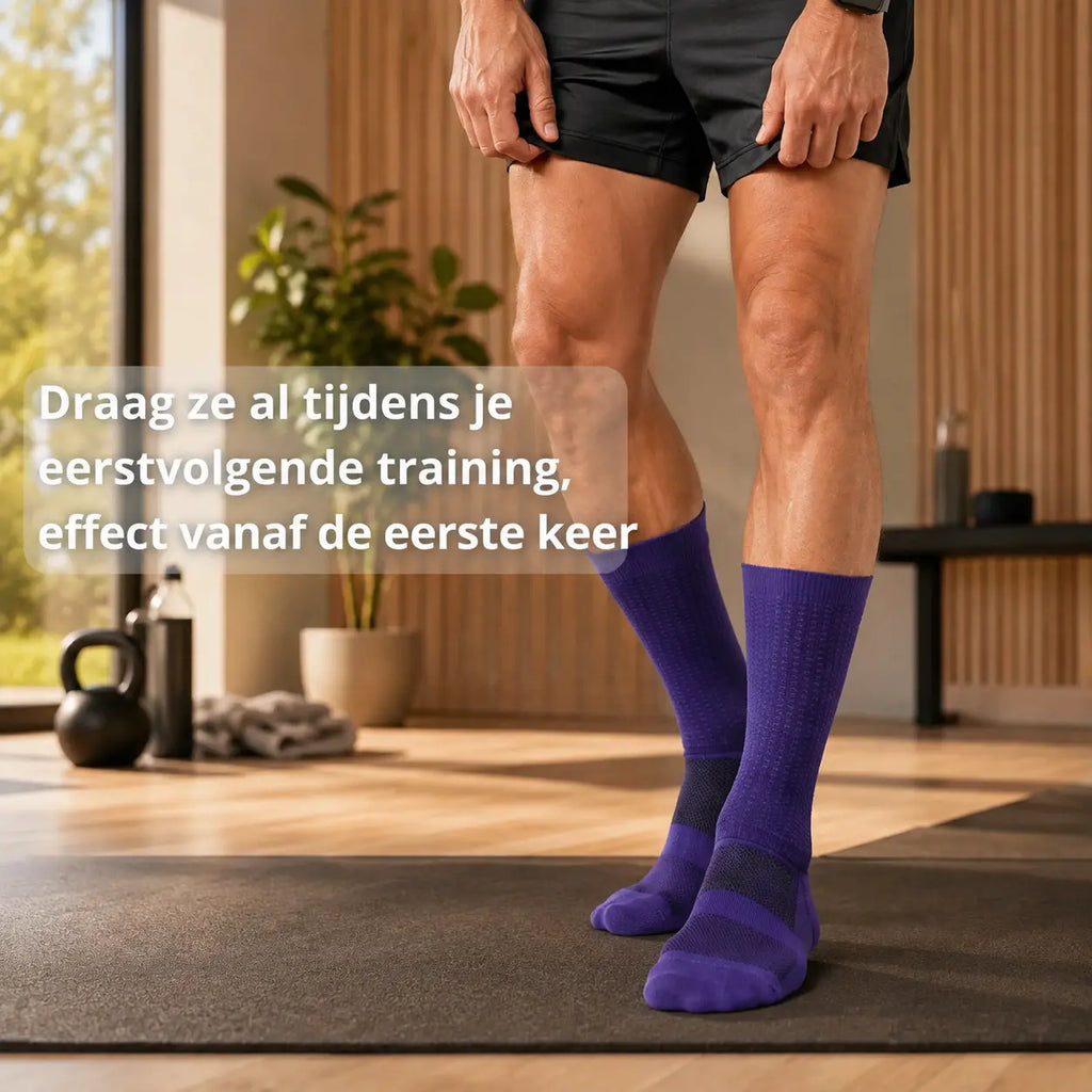 Compressiesokken sport, geschikt voor man en vrouw