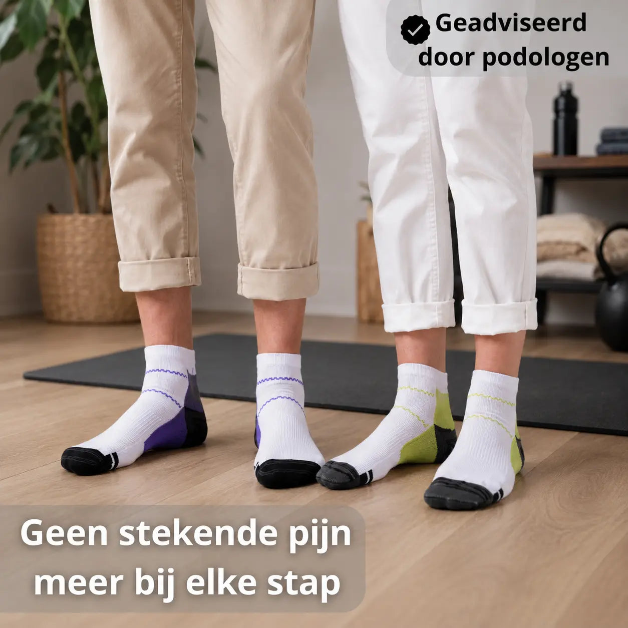 Compressiesokken tegen hielspoor en voetpijn