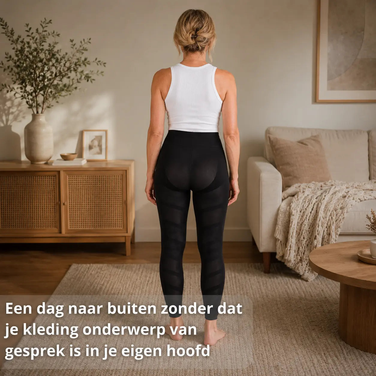 Shapewear legging dames, voetloos en rekbaar