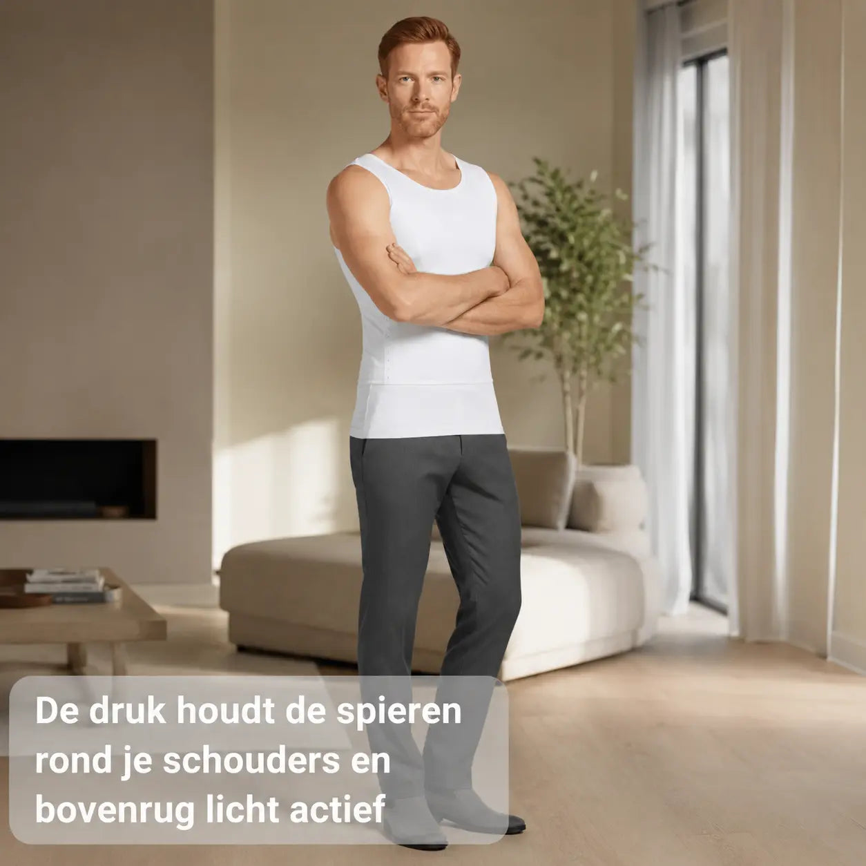 Postuur hemd heren, onopvallend onder kleding