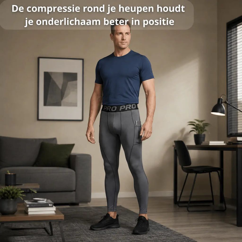 Postuurcorrectie broek heren, ondersteuning rug en heupen
