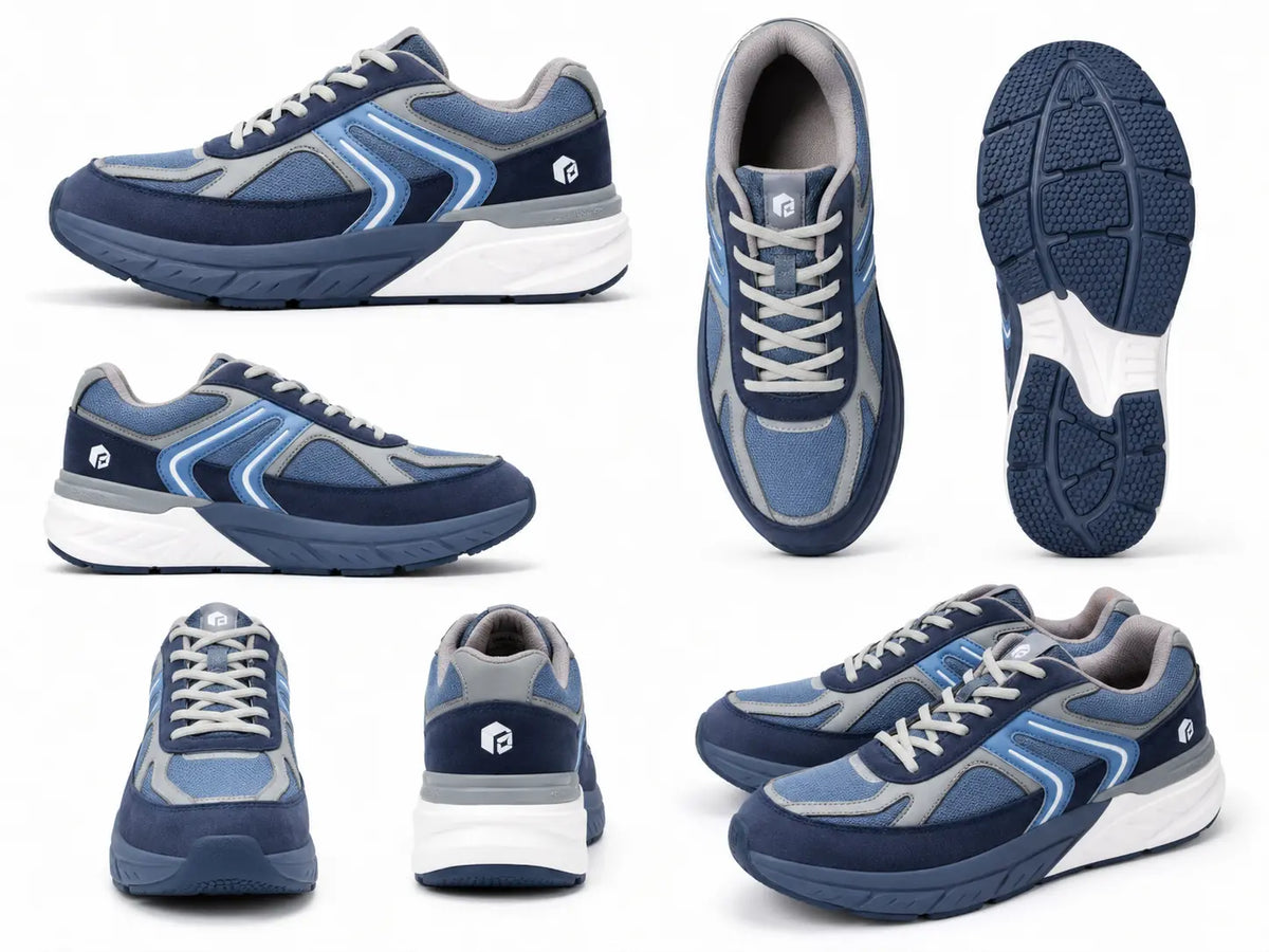 Orthopedische schoenen heren, verwisselbare binnenzool
