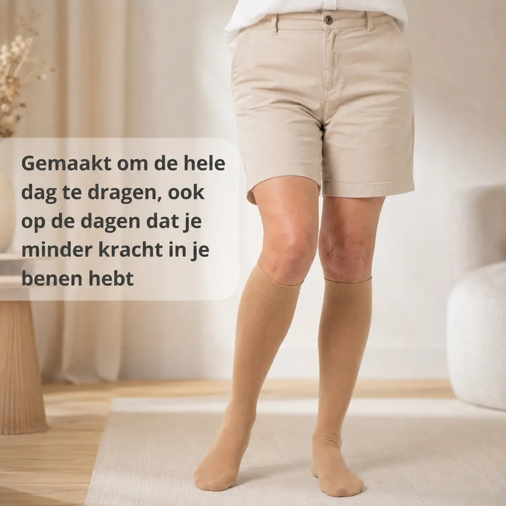 Steunkousen tegen spataderen en zwelling