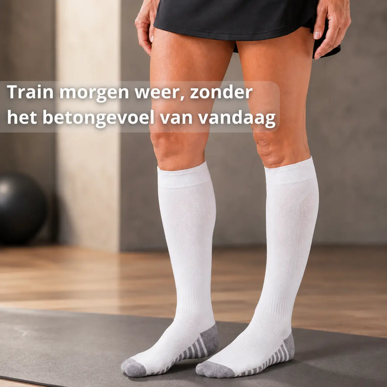 Sport compressiekousen dames voor wandelen en fietsen