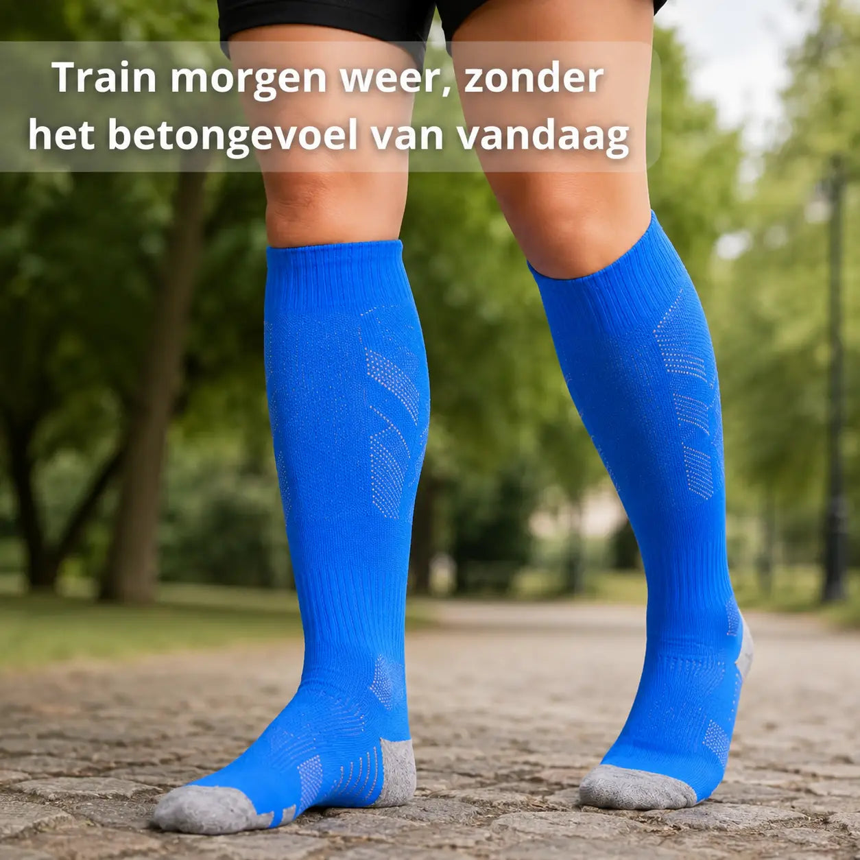 Sport compressiekousen heren voor wandelen en fietsen
