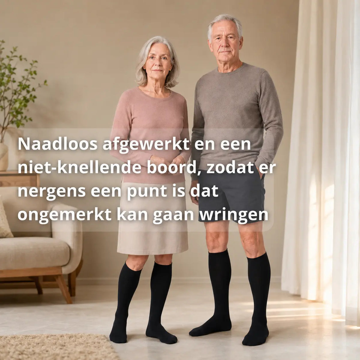 Compressiekousen diabetes, geen knellende naden