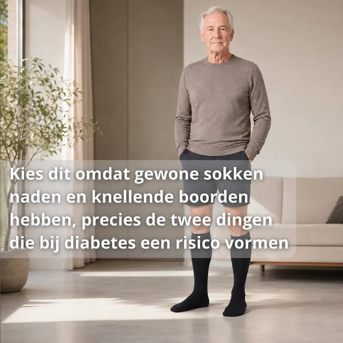 Compressiekousen voor diabetesvoeten, aanbevolen door podologen