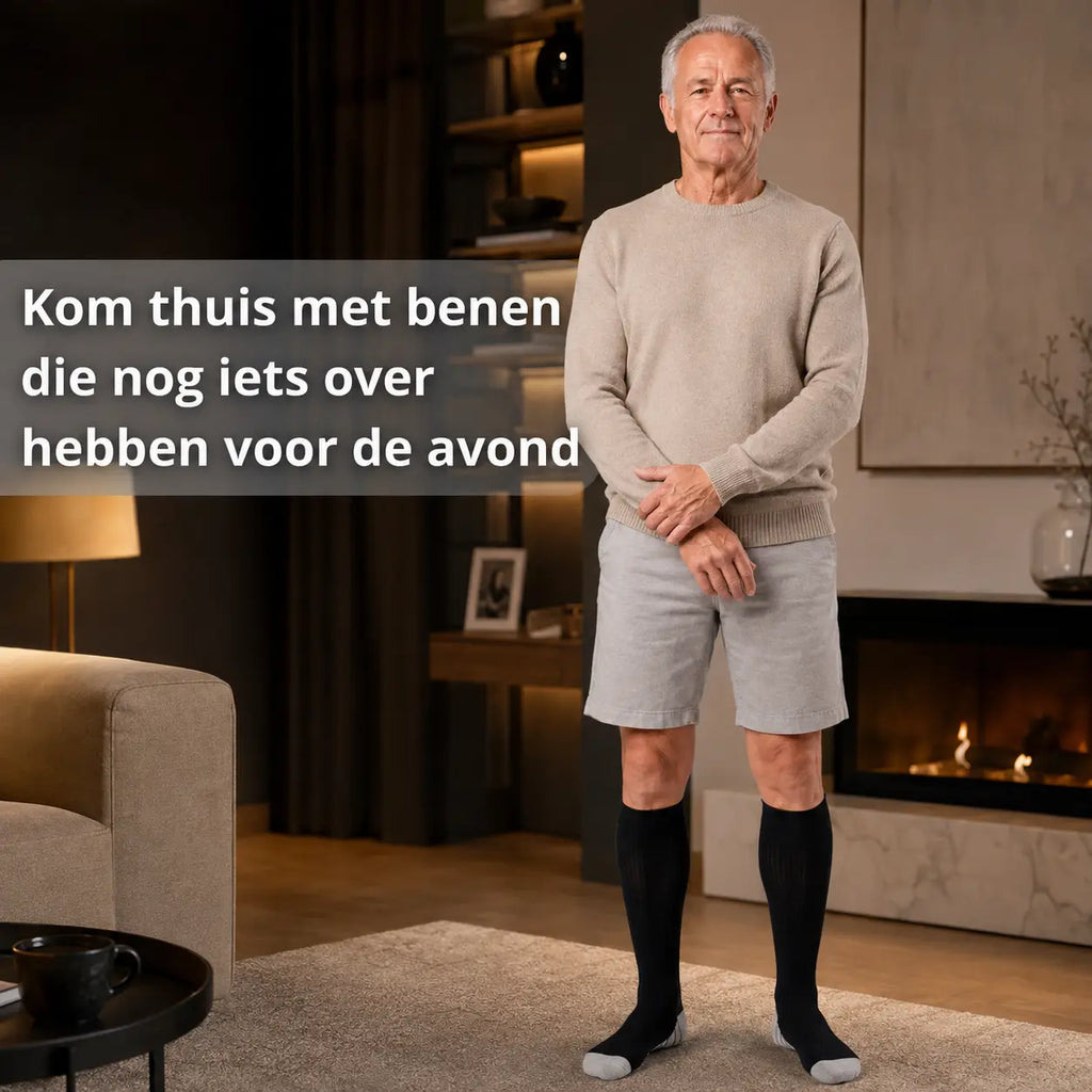 Compressiekousen heren tegen vermoeide benen