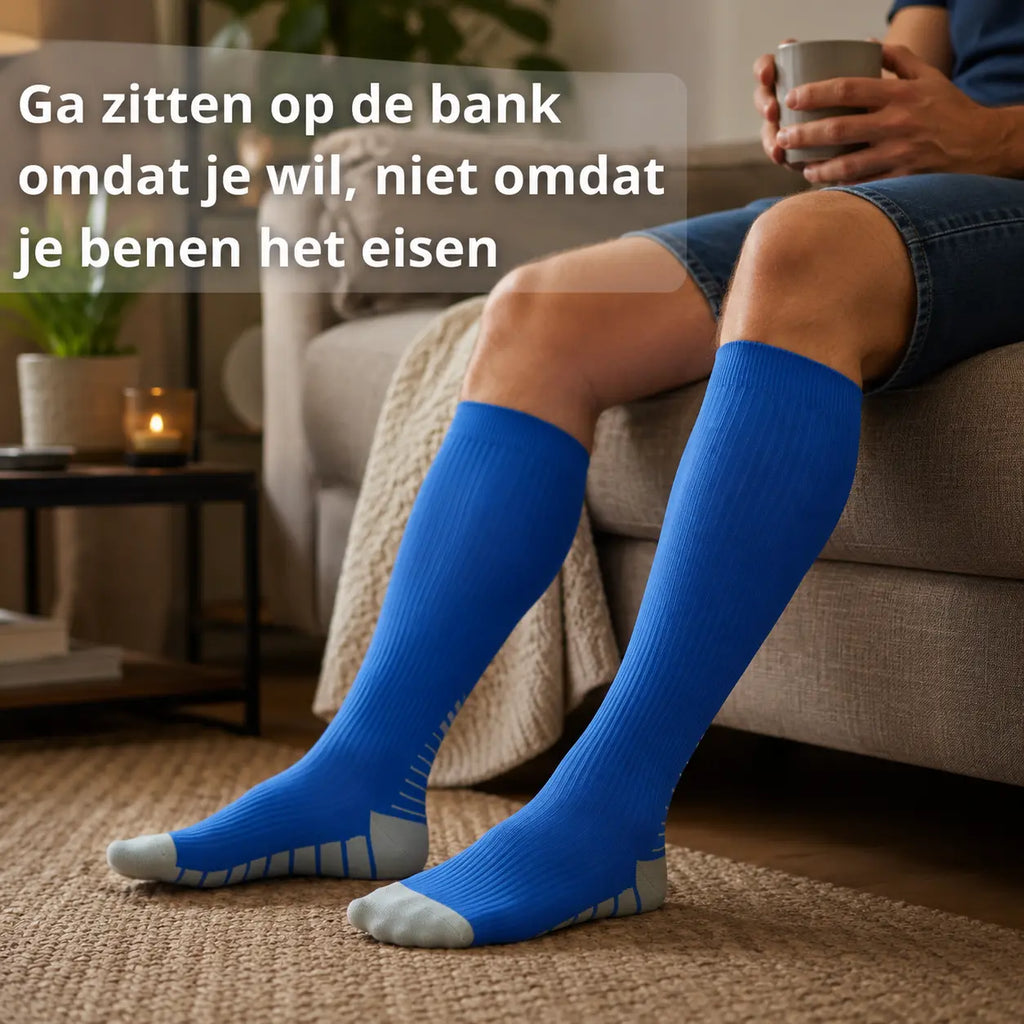 Compressiekousen heren, geschikt voor werk en sport