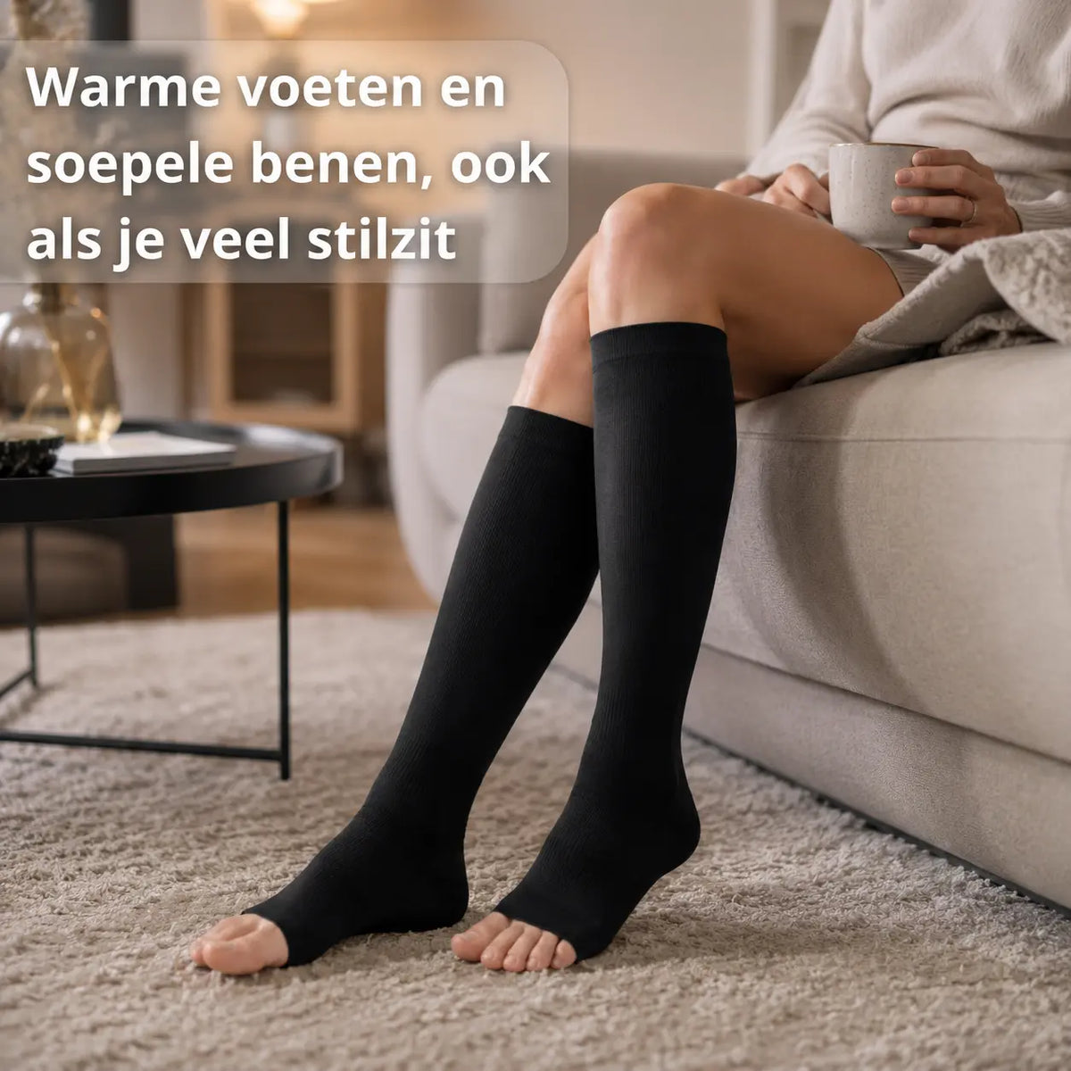 Steunkousen voor betere doorbloeding in de benen