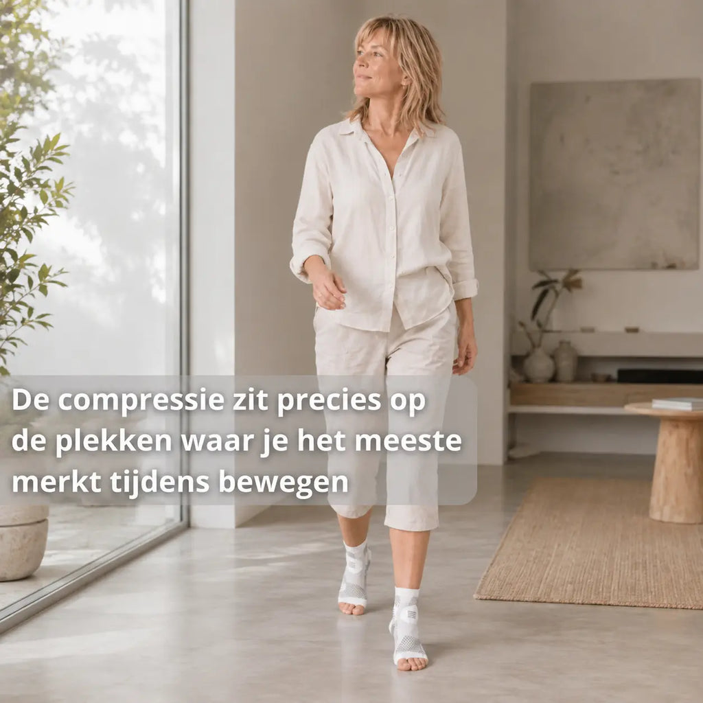 Compressiesokken open teen, universeel dames en heren