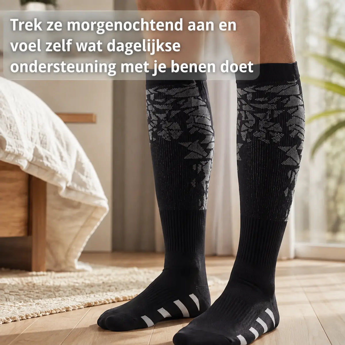 Compressiekousen tegen spataders, geadviseerd door vaatspecialisten