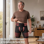 Postuur broek heren wit, ademend materiaal