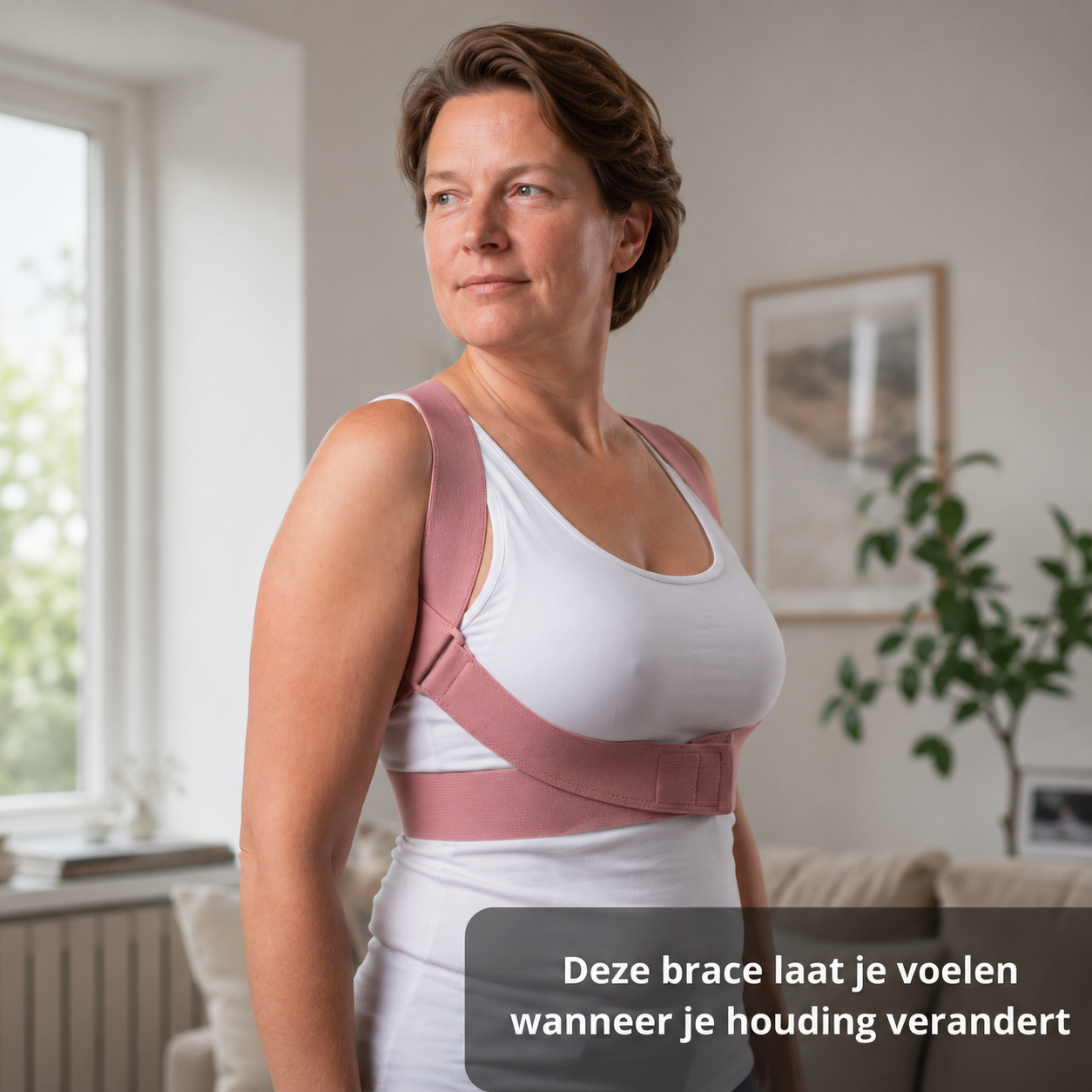 Rugbrace dames, verstelbare houdingscorrector