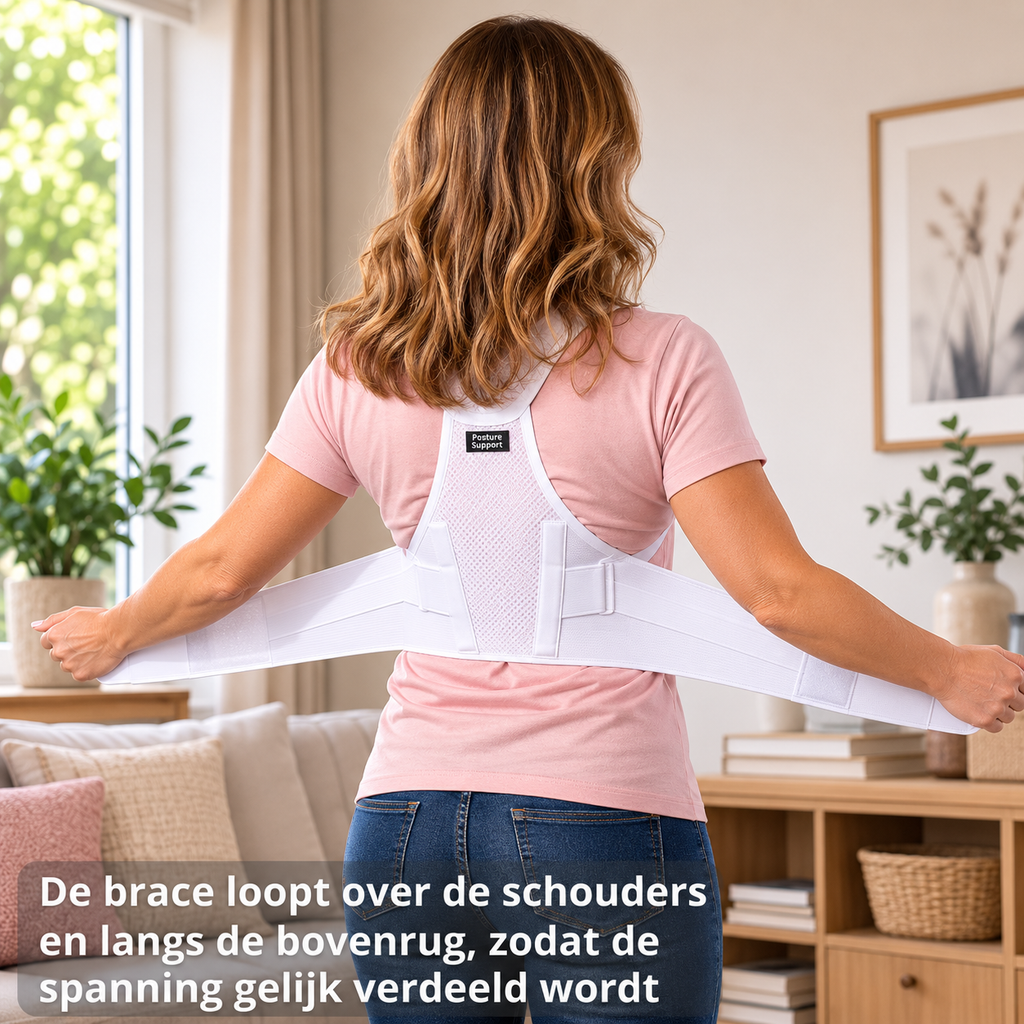 Postuur corrector dames tegen rugpijn