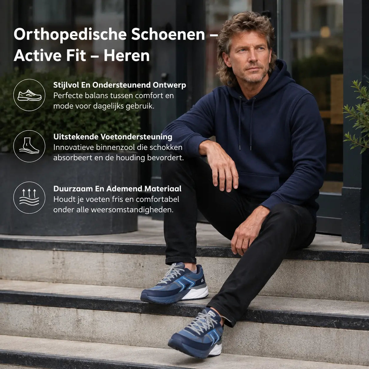 Orthopedische schoenen heren Active Fit, online kopen