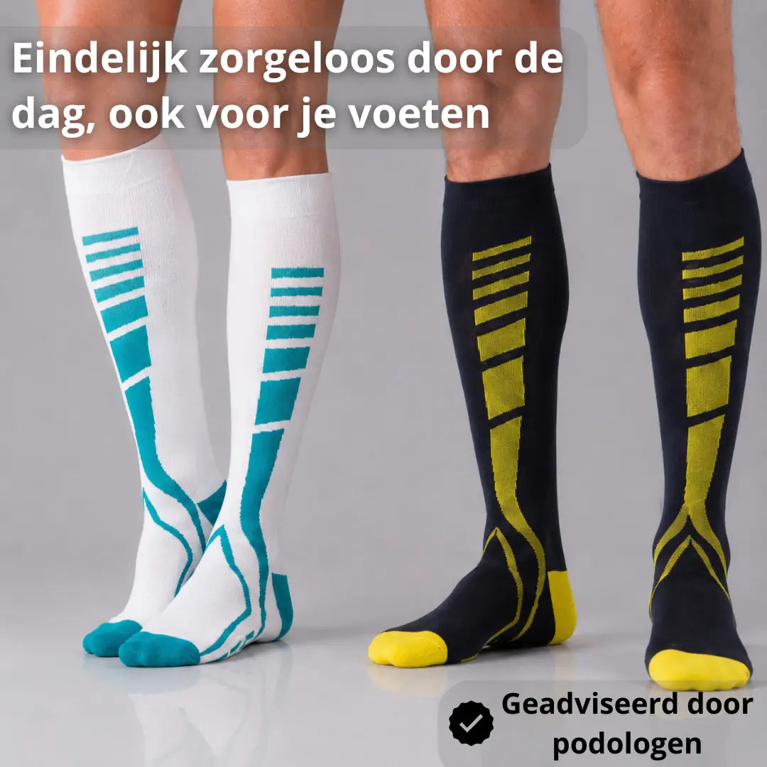 Compressiekousen – Zachte Ondersteuning Bij Diabetische Voeten - Postuurkleding - 