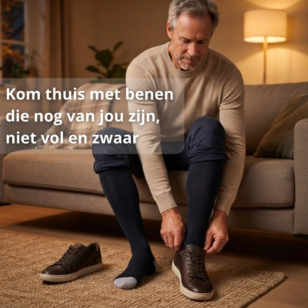 Compressiekousen tegen gezwollen voeten