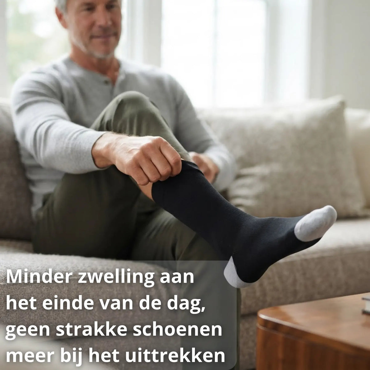 Compressiekousen tegen vocht vasthouden in de benen