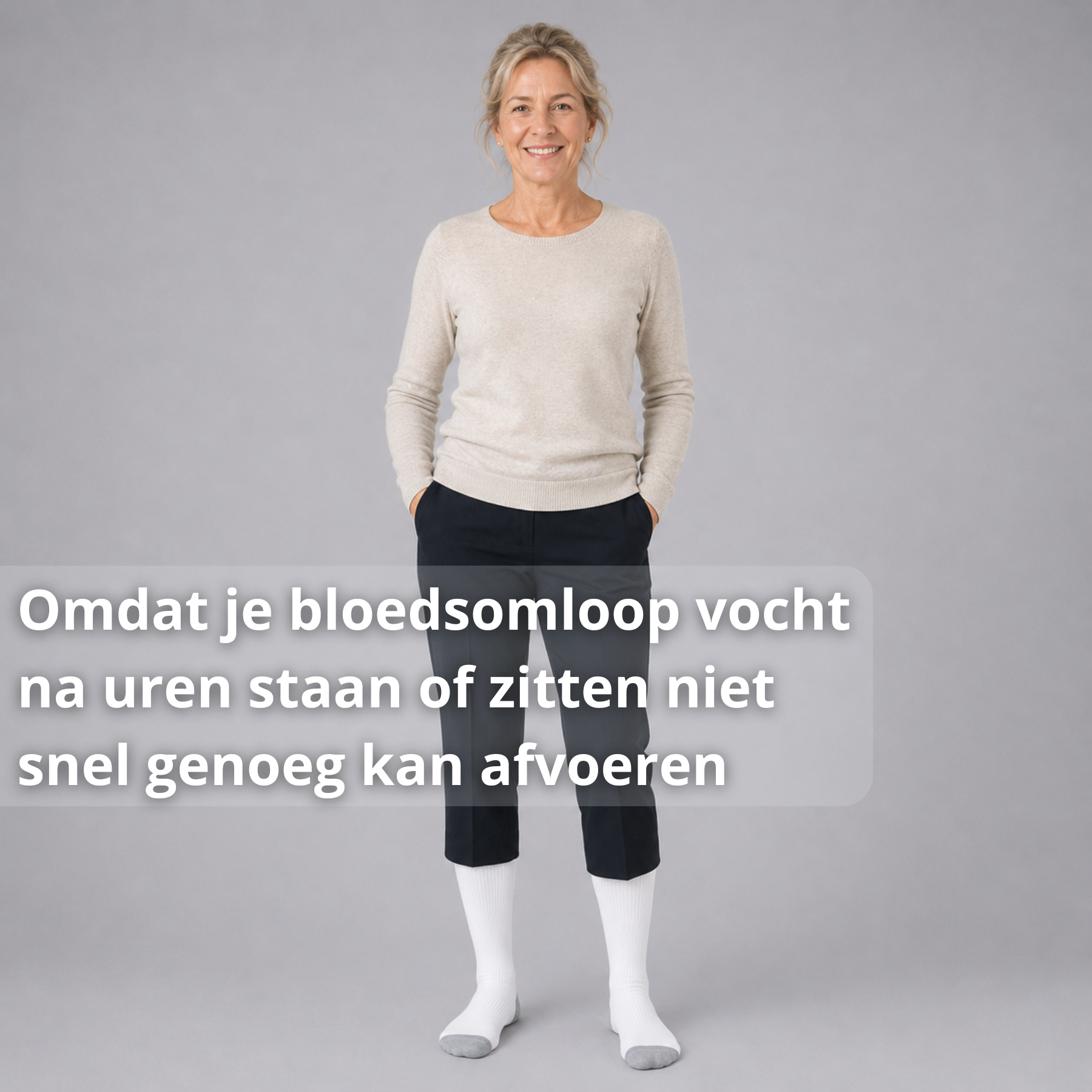 Compressiekousen in de kleur zwart