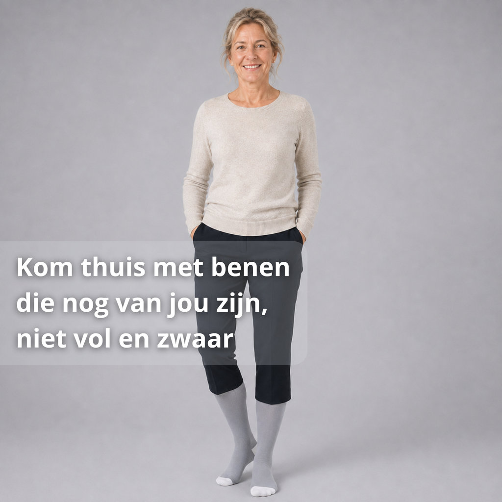 Compressiekousen in de kleur wit