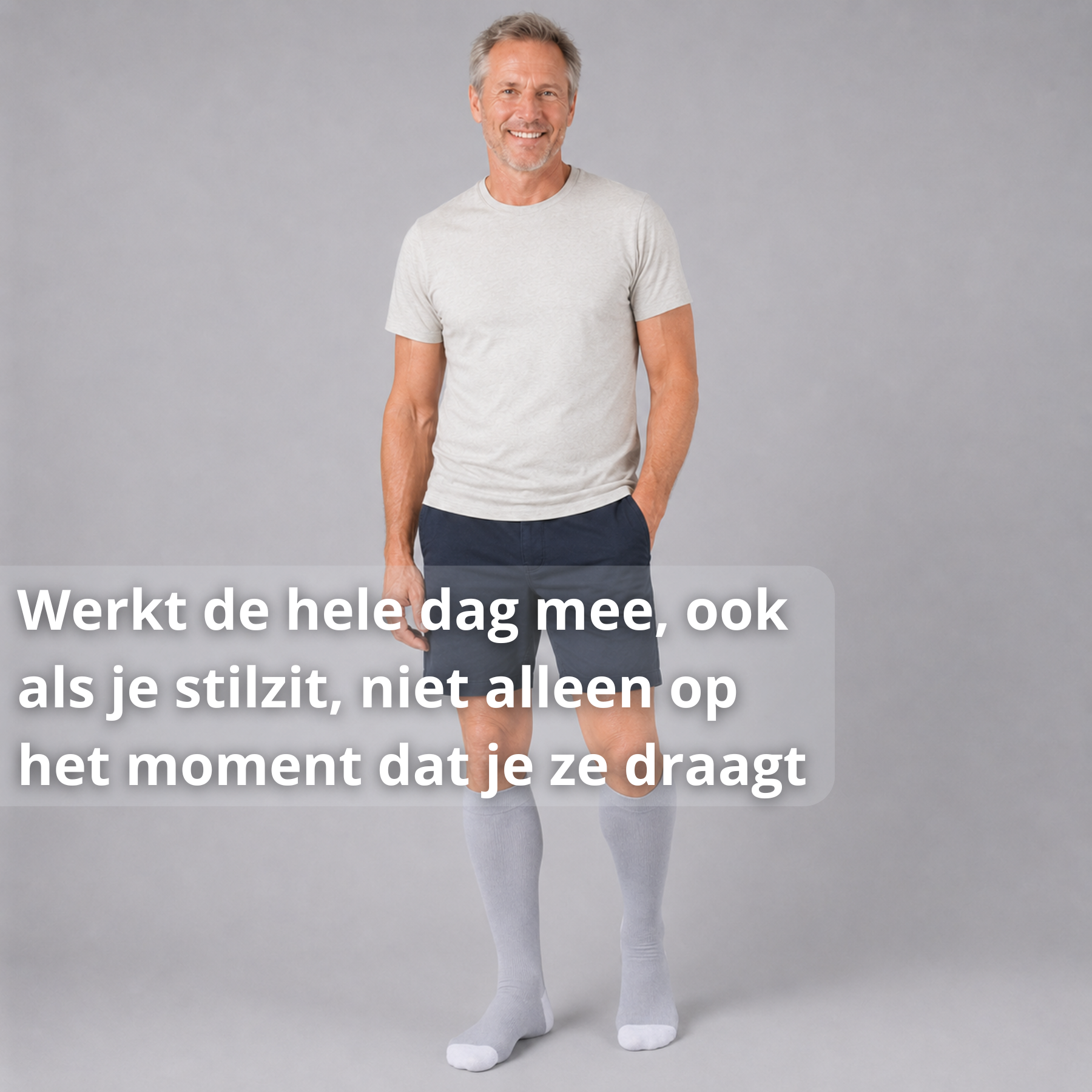 Compressiekous met naadloze afwerking, geen knellende randen