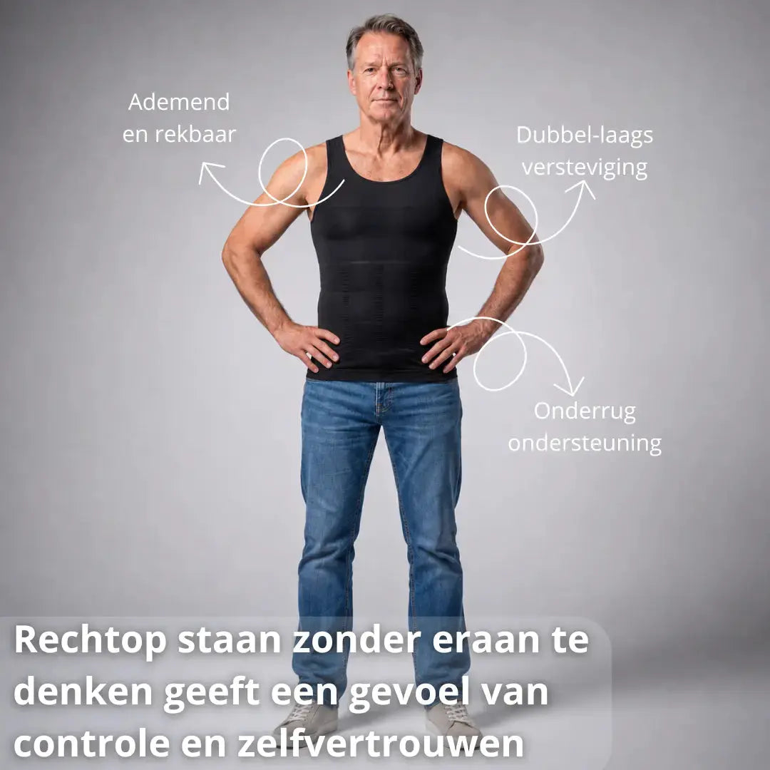 Compression Shirt Men – Instantly a Tighter Physique Under Any Shirt - Posture Clothing -