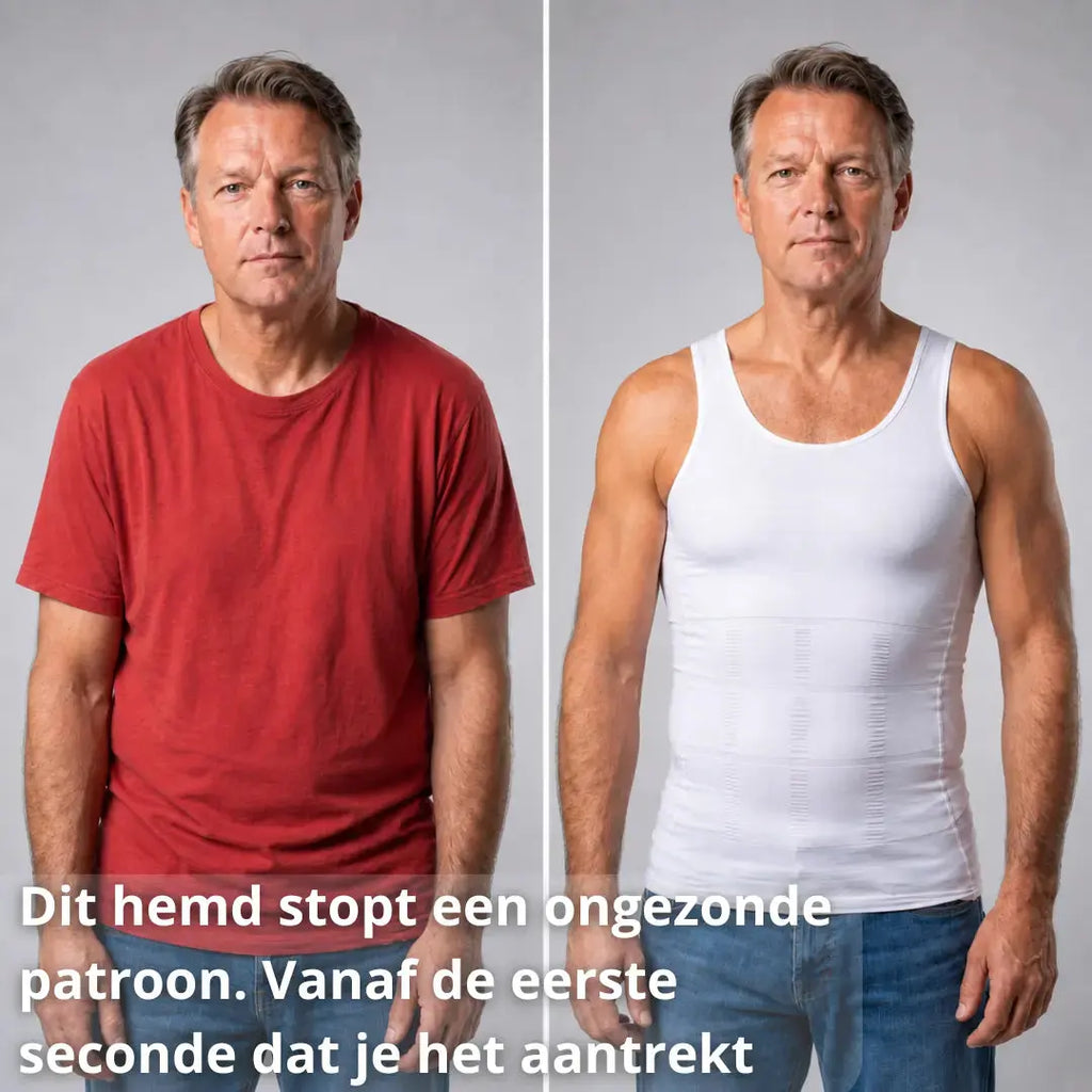 Compression Shirt Men – Instantly a Tighter Physique Under Any Shirt - Posture Clothing -