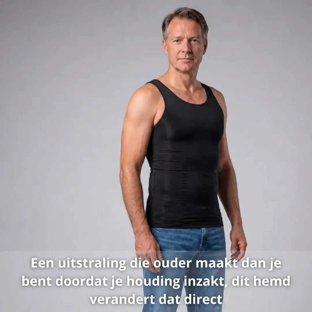 Compression Shirt Men – Instantly a Tighter Physique Under Any Shirt - Posture Clothing -