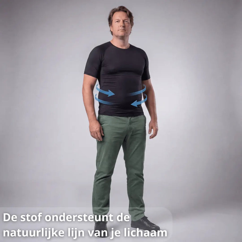 Compression Shirt – Slim & Supportive – Men’s Posture Clothing –