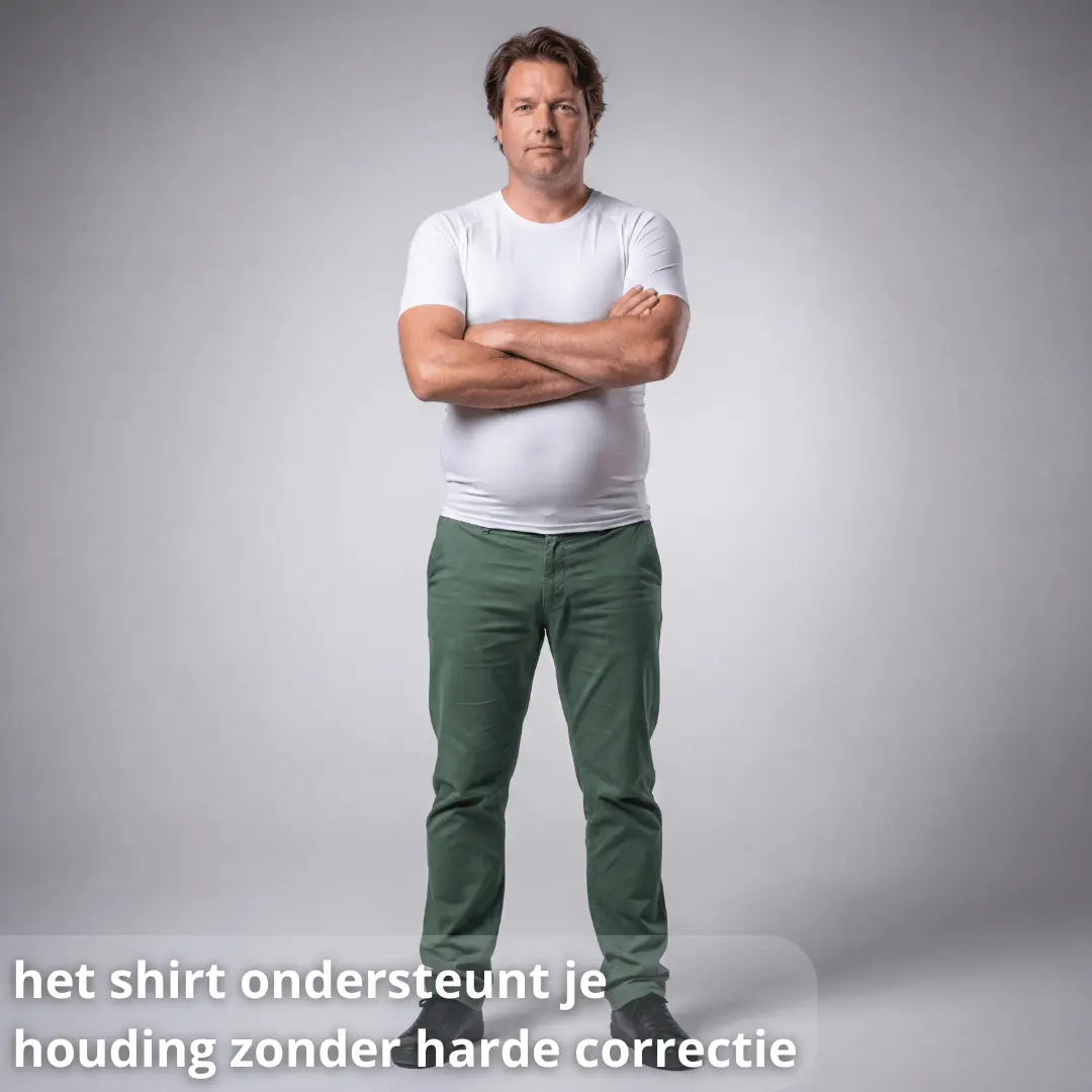 Compression Shirt – Slim & Supportive – Men’s Posture Clothing –