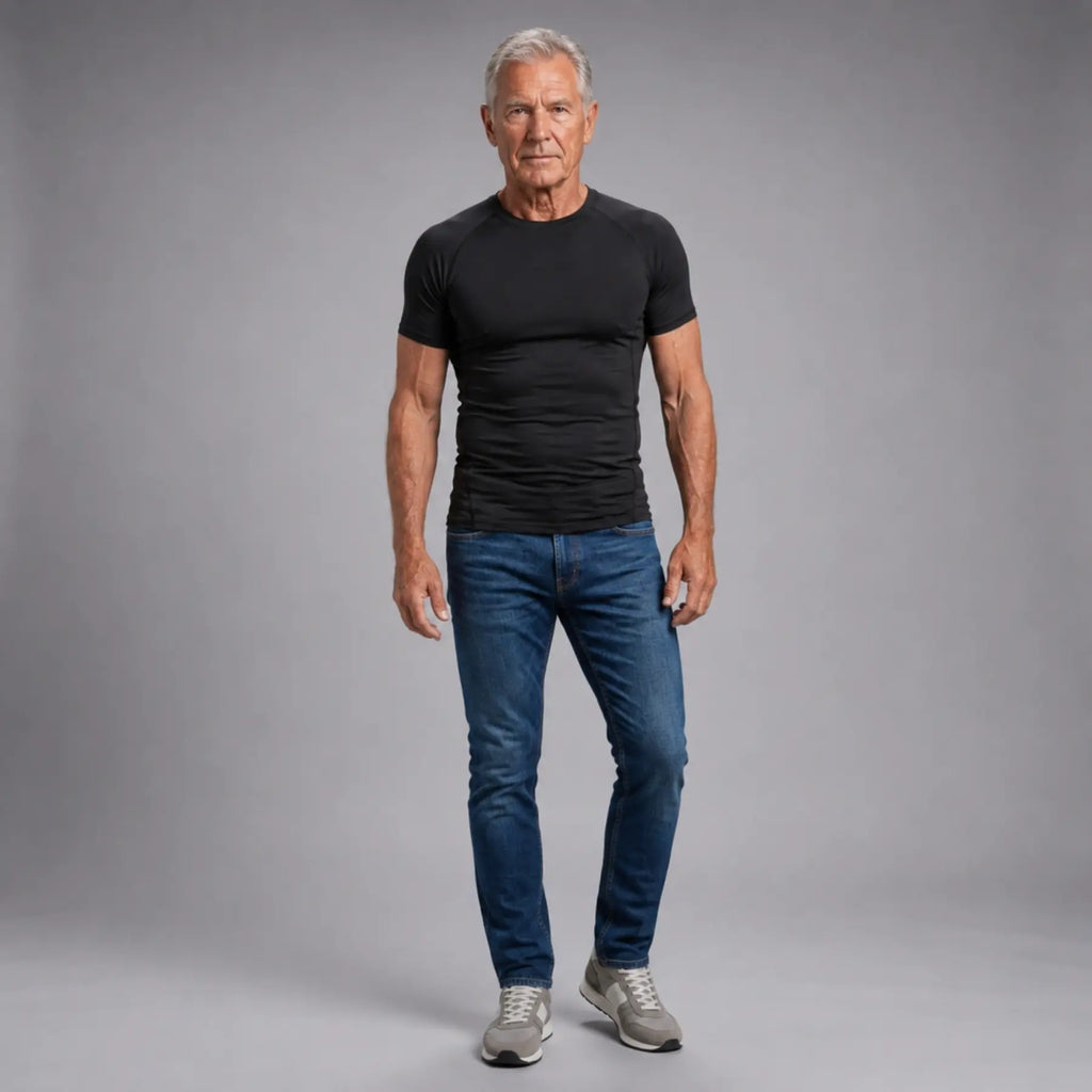 Compressie Shirt – Buik Weg, Rug Recht - Postuurkleding - 